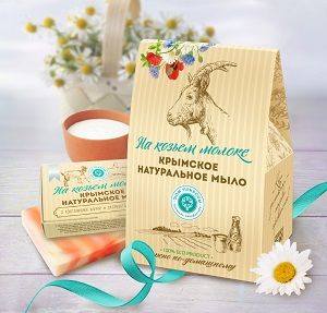 ПОДАРОЧНЫЙ НАБОР НАТУРАЛЬНОГО МЫЛА НА КОЗЬЕМ МОЛОКЕ «ДОМИК. НА КОЗЬЕМ МОЛОКЕ»
