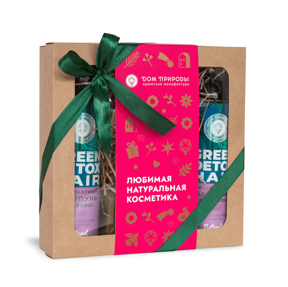 ПОДАРОЧНЫЙ НАБОР КОСМЕТИКИ ДЛЯ ВОЛОС GREEN DETOX