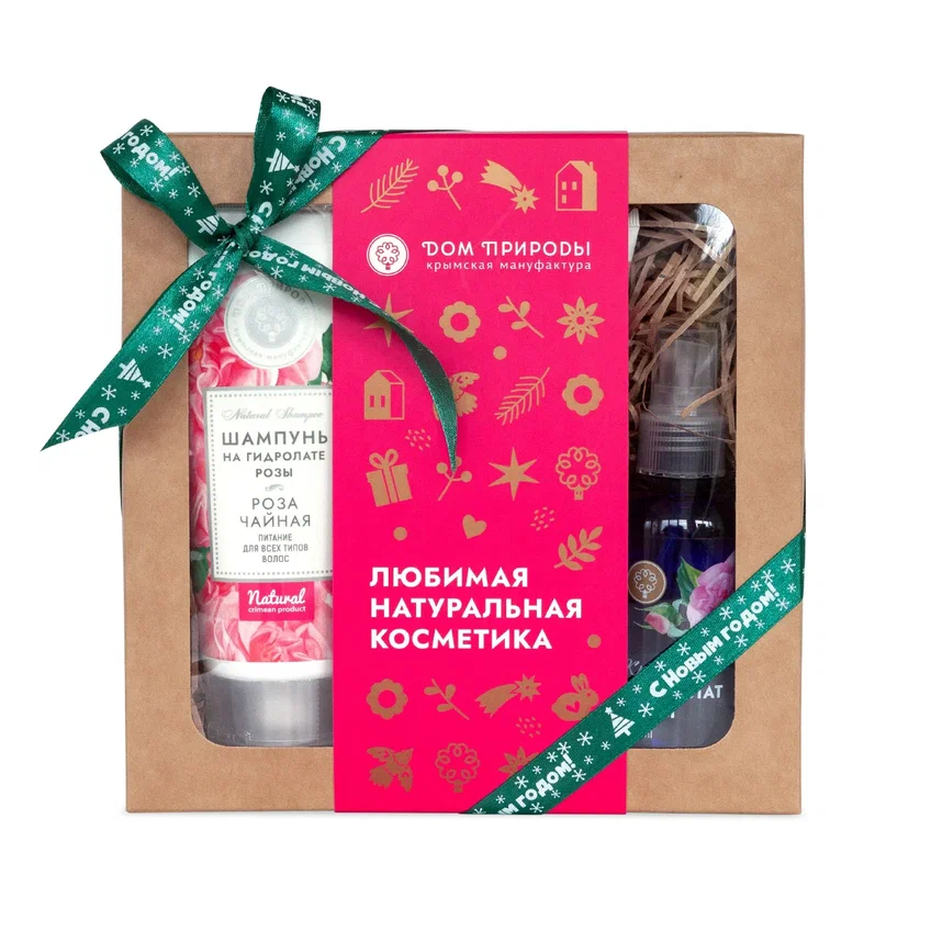 ПОДАРОЧНЫЙ НАБОР КОСМЕТИКИ ДЛЯ УХОДА ЗА ВОЛОСАМИ ЧАЙНАЯ РОЗА