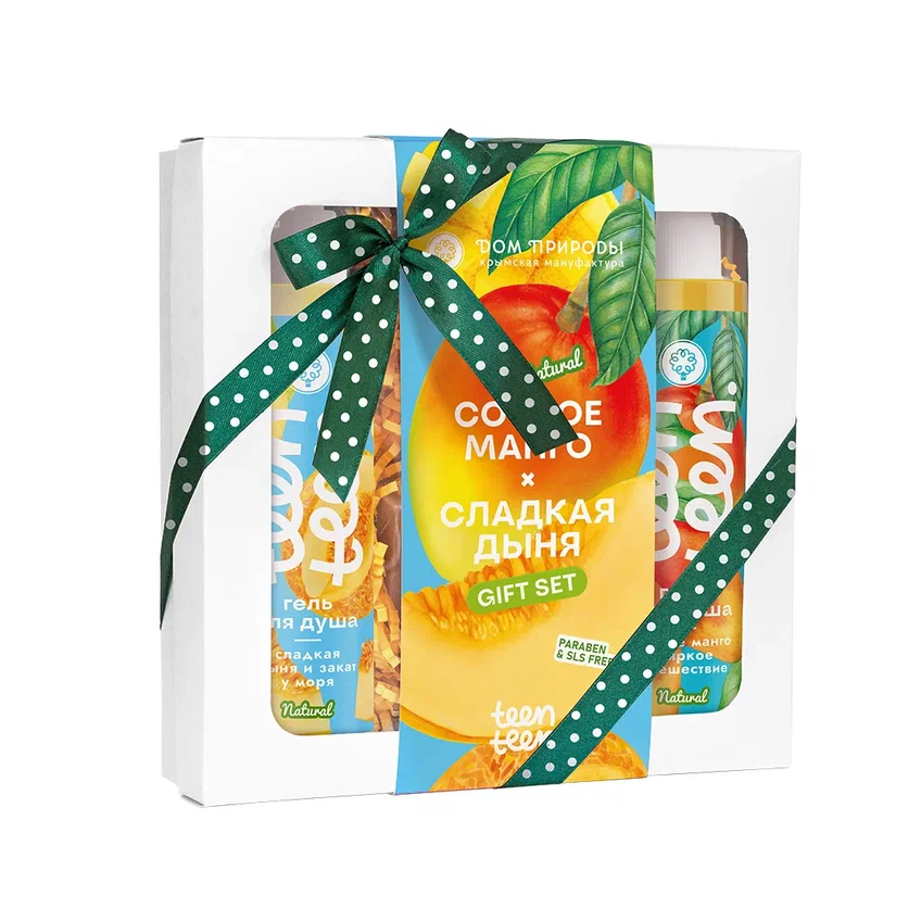 ПОДАРОЧНЫЙ НАБОР КОСМЕТИКИ TEEN TEEN ДЛЯ ТЕЛА СОЧНОЕ МАНГО И СЛАДКАЯ ДЫНЯ