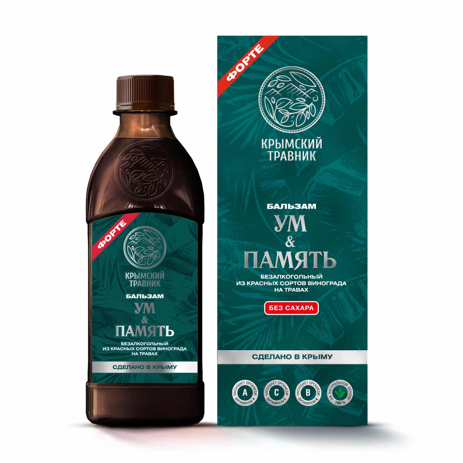 УМ & ПАМЯТЬ Бальзам безалкогольный на травах из красных сортов винограда
