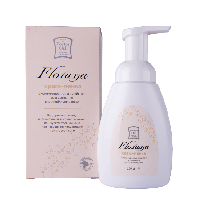 Крем-пенка натуральная для умывания Florana