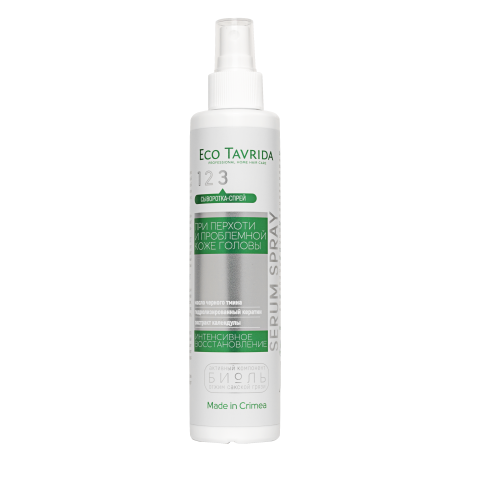Сыворотка спрей Интенсивное восстановление при перхоти несмываемая