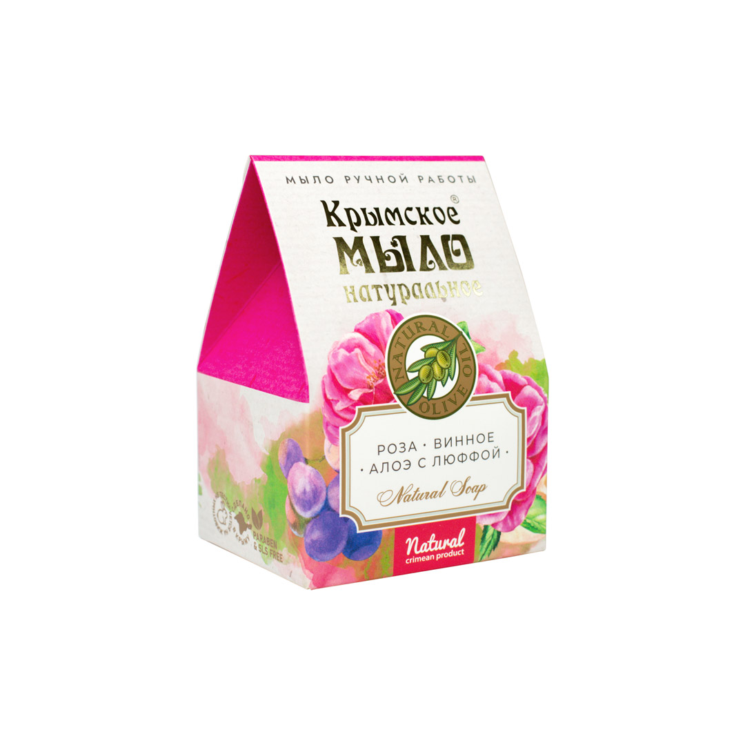 ПОДАРОЧНЫЙ НАБОР НАТУРАЛЬНОГО МЫЛА «ДОМИК. КРАСНАЯ АКВАРЕЛЬ»