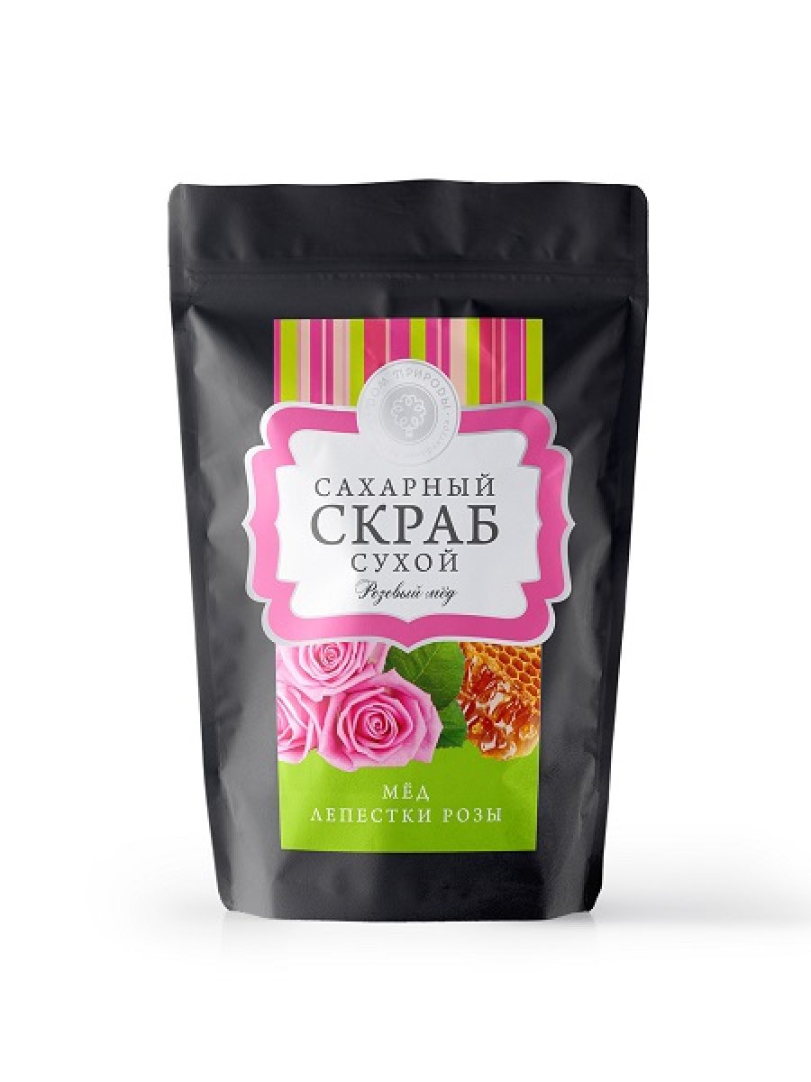 СУХОЙ САХАРНЫЙ СКРАБ ДЛЯ ТЕЛА РОЗОВЫЙ МЕД