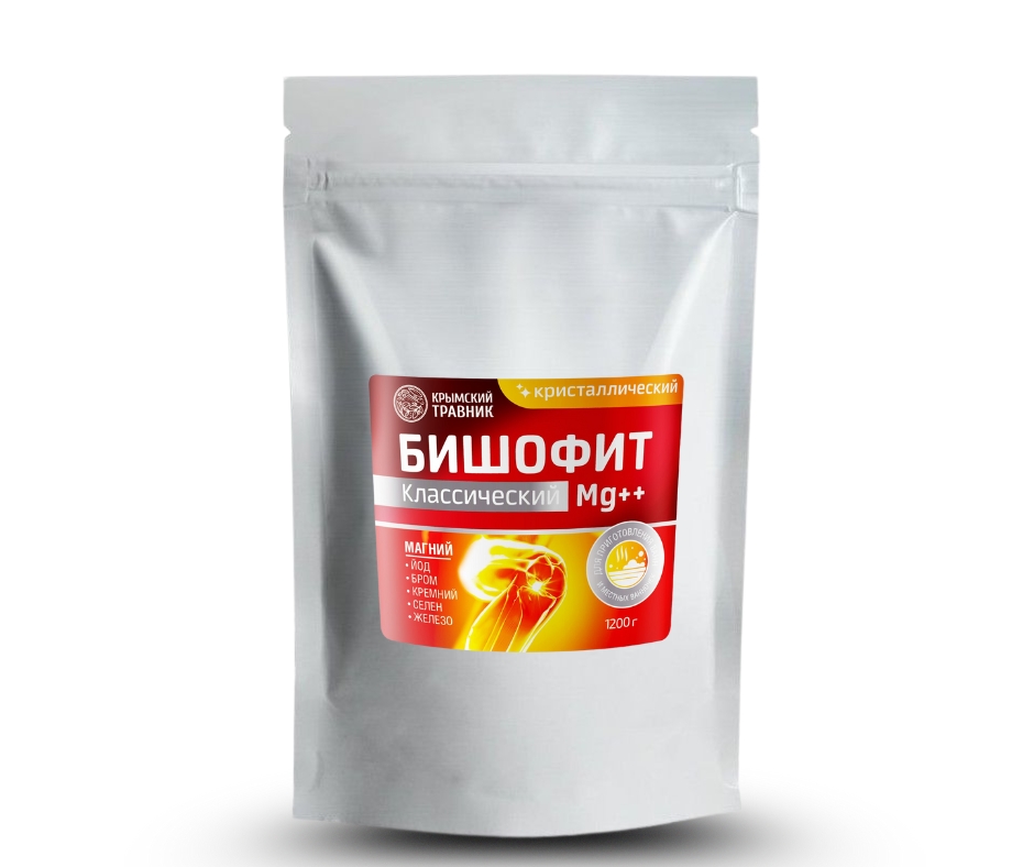 Бишофит кристаллический с эфирными маслами можжевельника, сосны, мяты, эвкалипта 1200 г