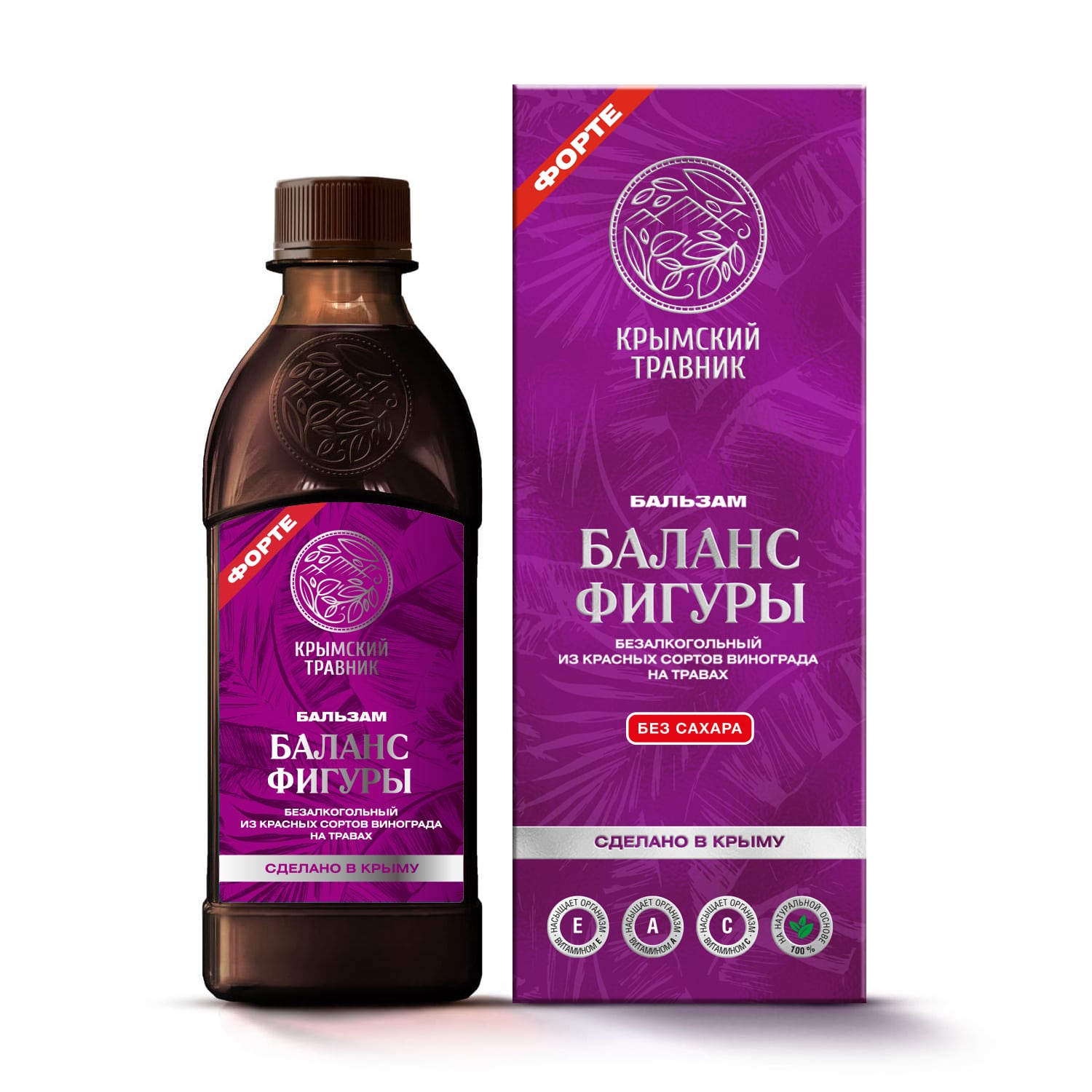 БАЛАНС ФИГУРЫ Бальзам безалкогольный на травах из красных сортов винограда
