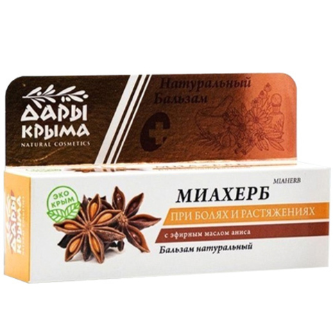 Бальзам «Миахерб» при болях и растяжениях с эфирным маслом аниса ТМ Дары Крыма