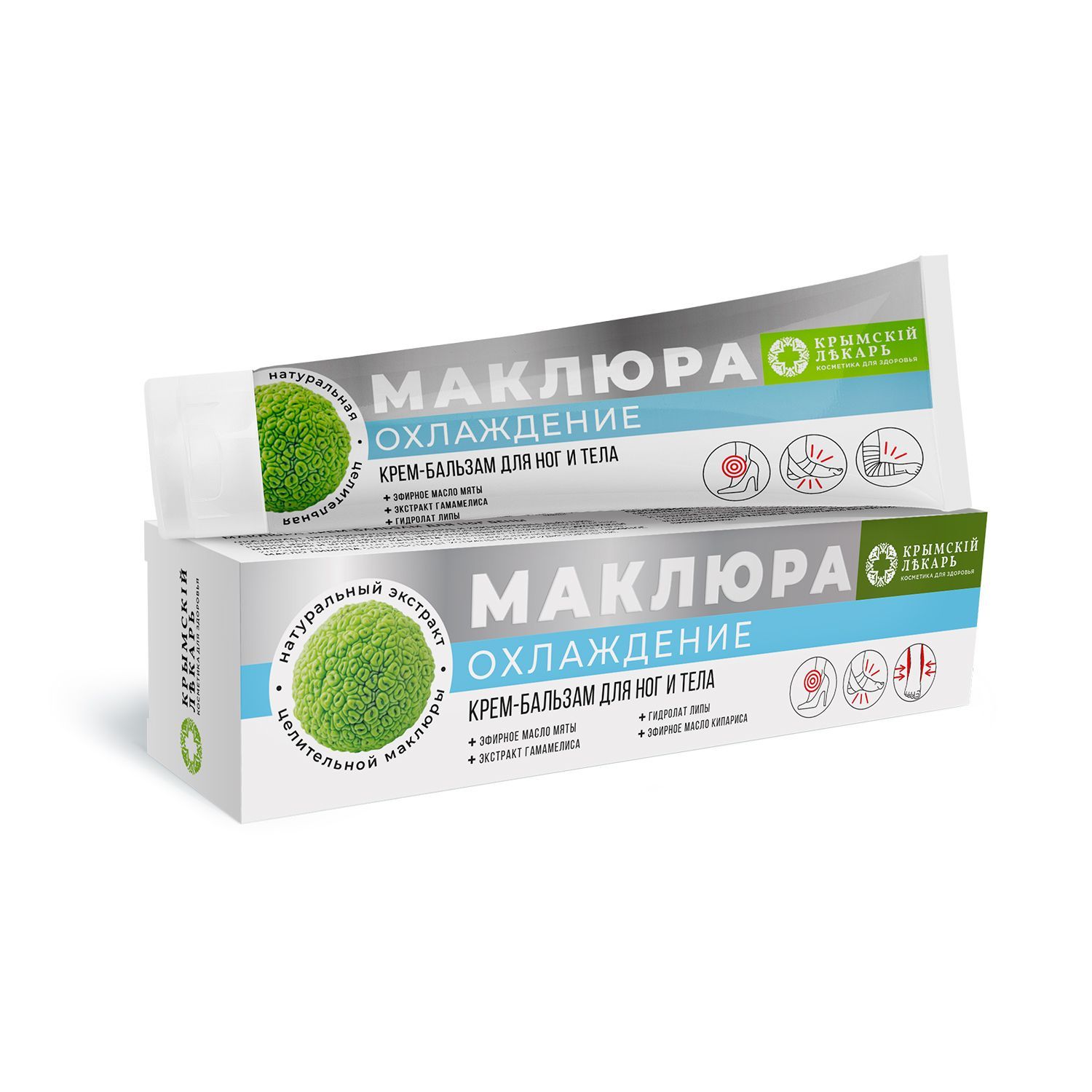 МАКЛЮРА КРЕМ-БАЛЬЗАМ ДЛЯ НОГ И ТЕЛА ОХЛАЖДЕНИЕ