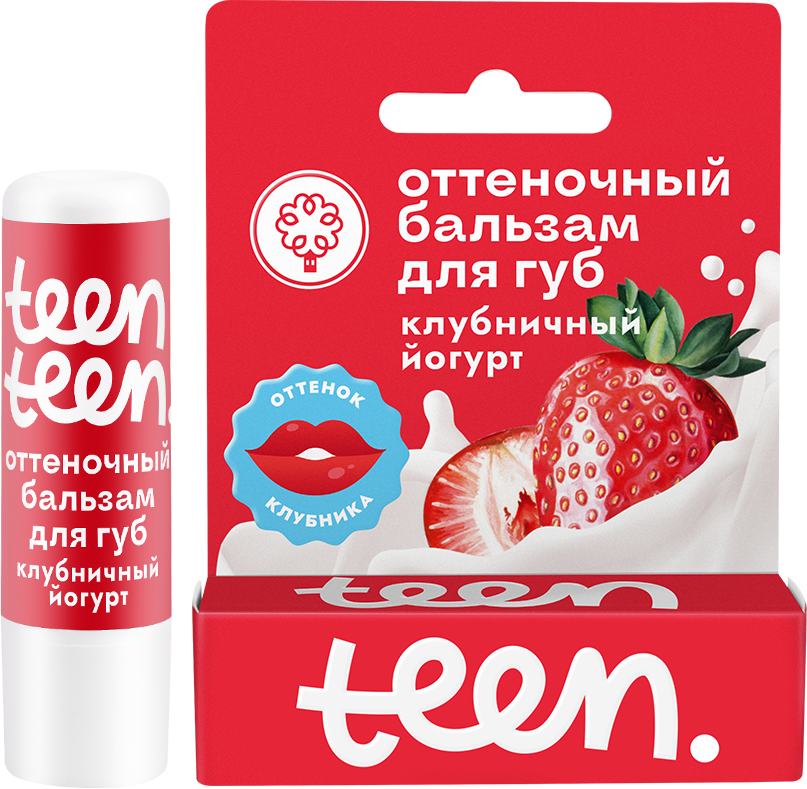 ОТТЕНОЧНЫЙ БАЛЬЗАМ ДЛЯ ГУБ КЛУБНИЧНЫЙ ЙОГУРТ