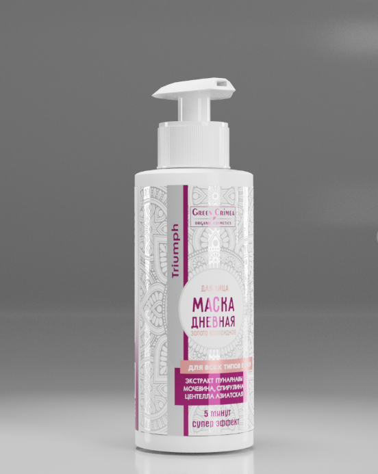 Маска для лица «Дневная» для всех типов кожи с коллоидным золотом Triumph