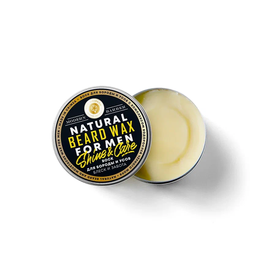 ВОСК ДЛЯ УСОВ И БОРОДЫ «БЛЕСК И ЗАБОТА»