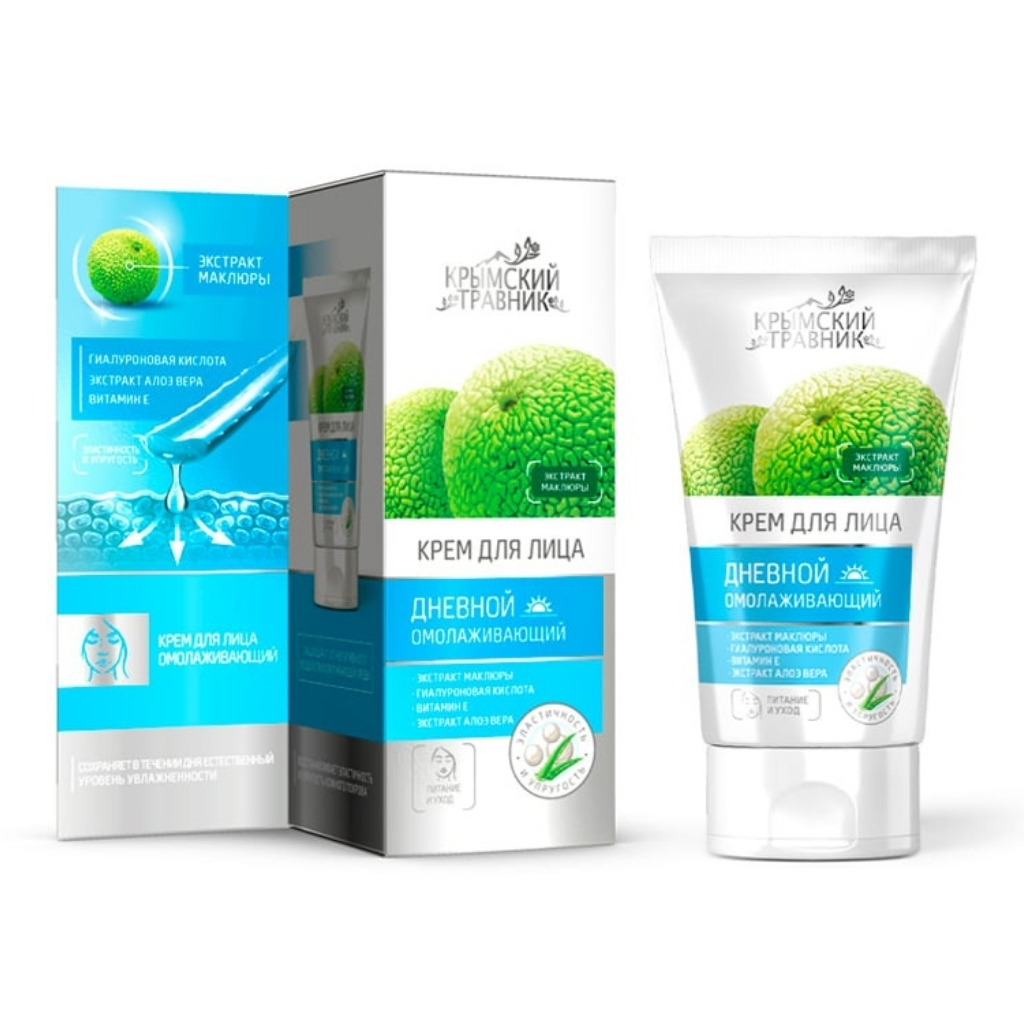 Крем для лица дневной омолаживающий с экстрактом Маклюры