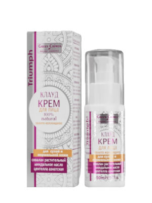 Клауд-крем для лица Triumph с коллоидным золотом для сухой и нормальной кожи