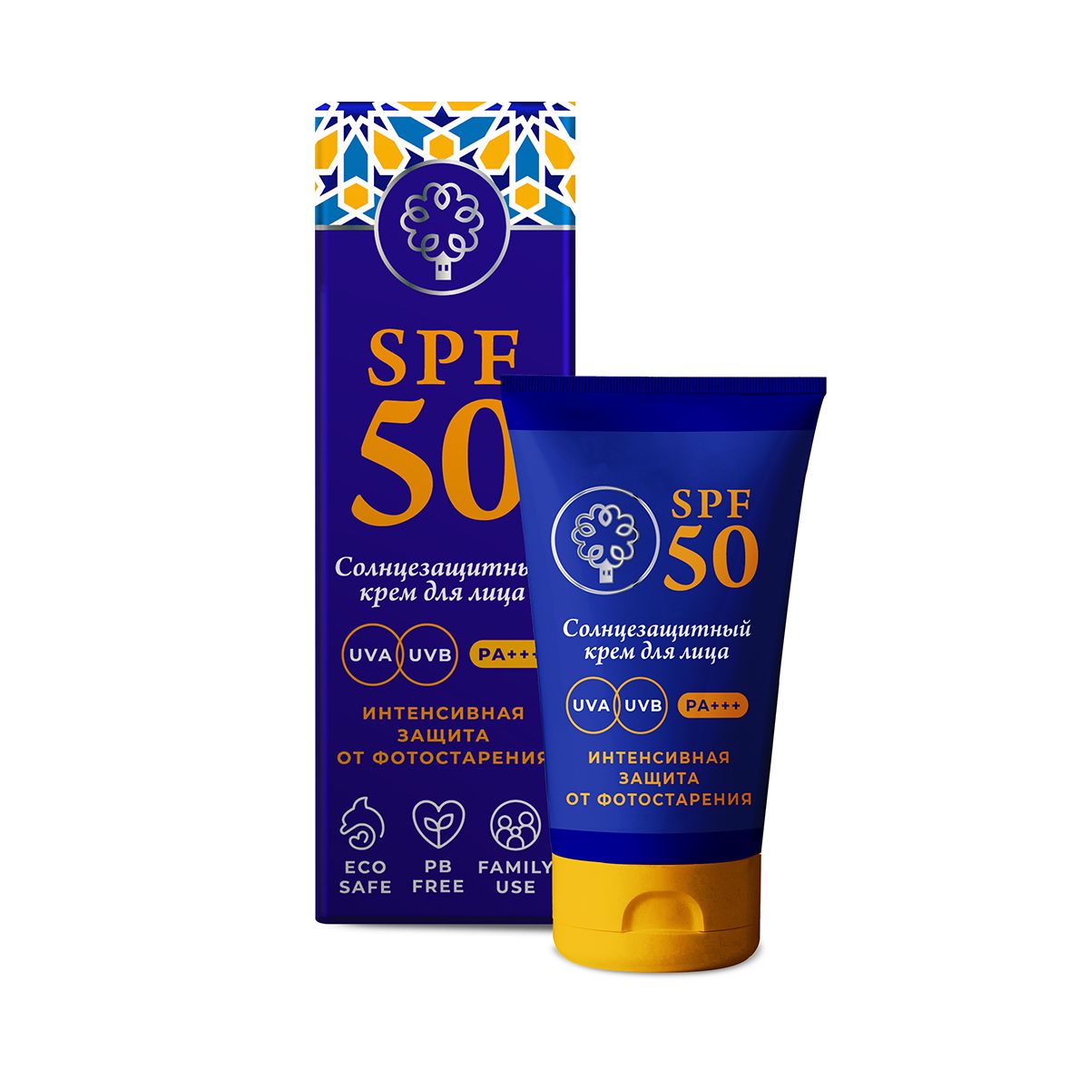КРЕМ СОЛНЦЕЗАЩИТНЫЙ ДЛЯ ЛИЦА SPF 50 «ИНТЕНСИВНАЯ ЗАЩИТА»