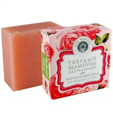 Твердое натуральное мыло-шампунь "Натуральный уход"