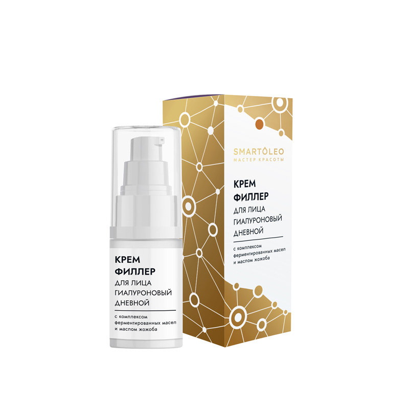 SmartOleo Крем-филлер для лица "Гиалуроновый" дневной с комплексом ферментированных масел и маслом жожоба