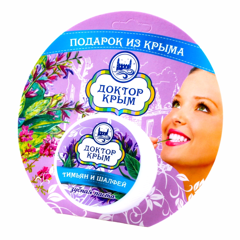 Зубная паста «Доктор Крым» Тимьян и шалфей