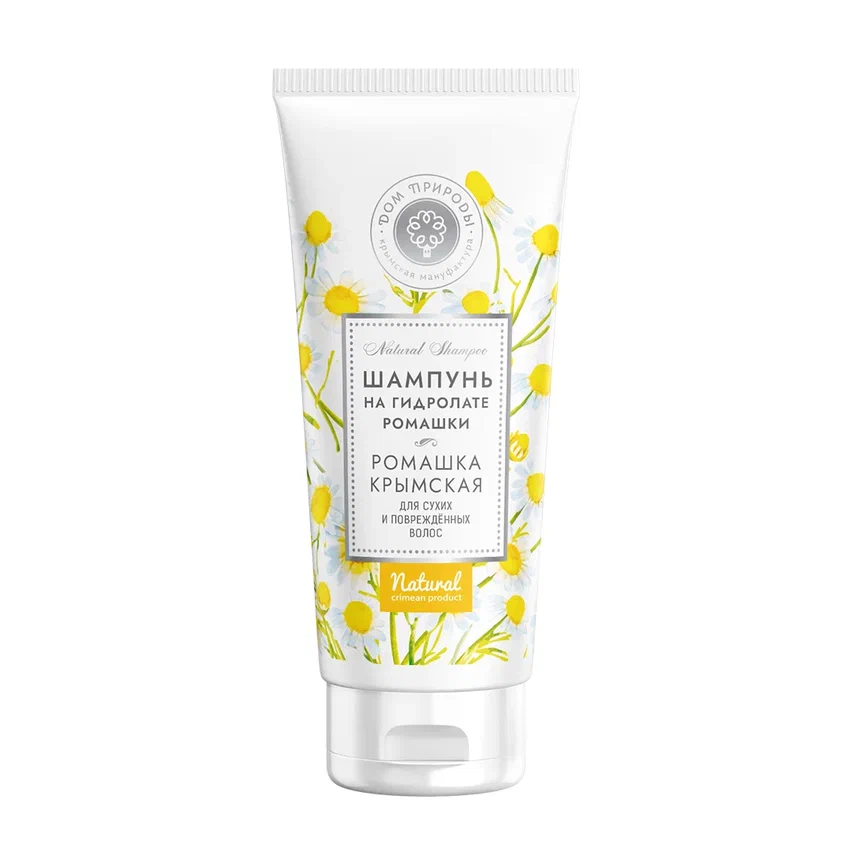 НАТУРАЛЬНЫЙ ШАМПУНЬ ДЛЯ ВОЛОС НА ДУШИСТОЙ ВОДЕ РОМАШКА КРЫМСКАЯ