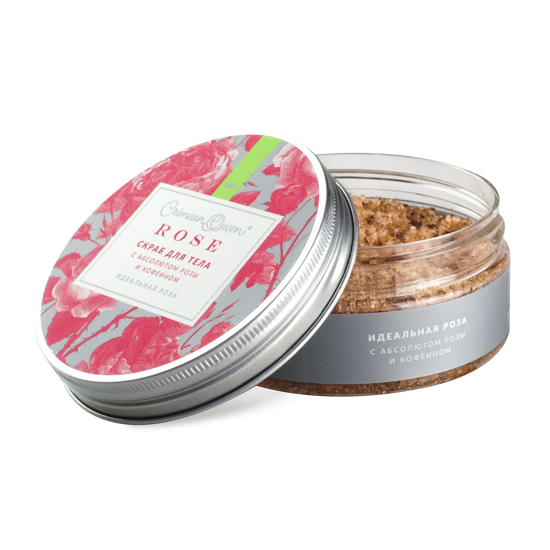 Скраб для тела сахарно-соляной Идеальная роза