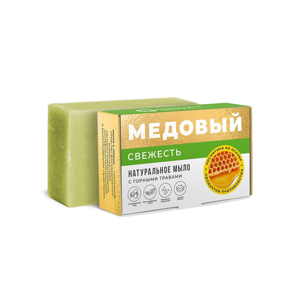 МЫЛО СВЕЖЕСТЬ С ГОРНЫМИ ТРАВАМИ МКЛ, 100Г