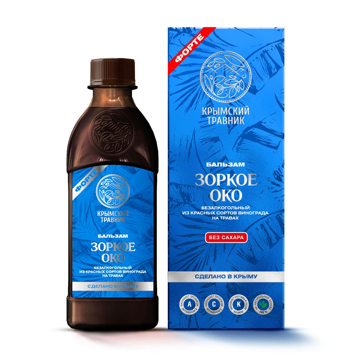 ЗОРКОЕ ОКО Бальзам безалкогольный на травах из красных сортов винограда