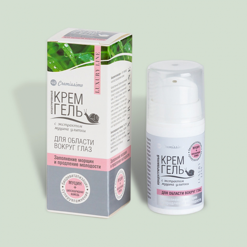 Концентрированный крем-гель для области вокруг глаз Snail Collection с муцином улитки