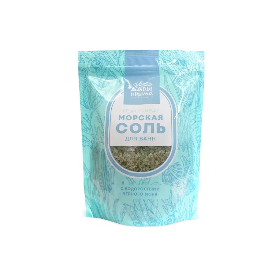 Морская соль для ванн Relax Complex с водорослями Чёрного моря