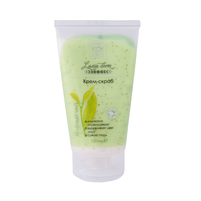 Крем-скраб с полирующим эффектом "Зеленый чай"