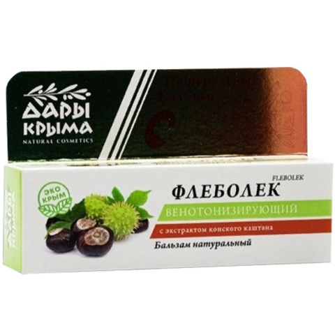 Бальзам натуральный «Флеболек» венотонизирующий с экстрактом конского каштана ТМ Дары Крыма