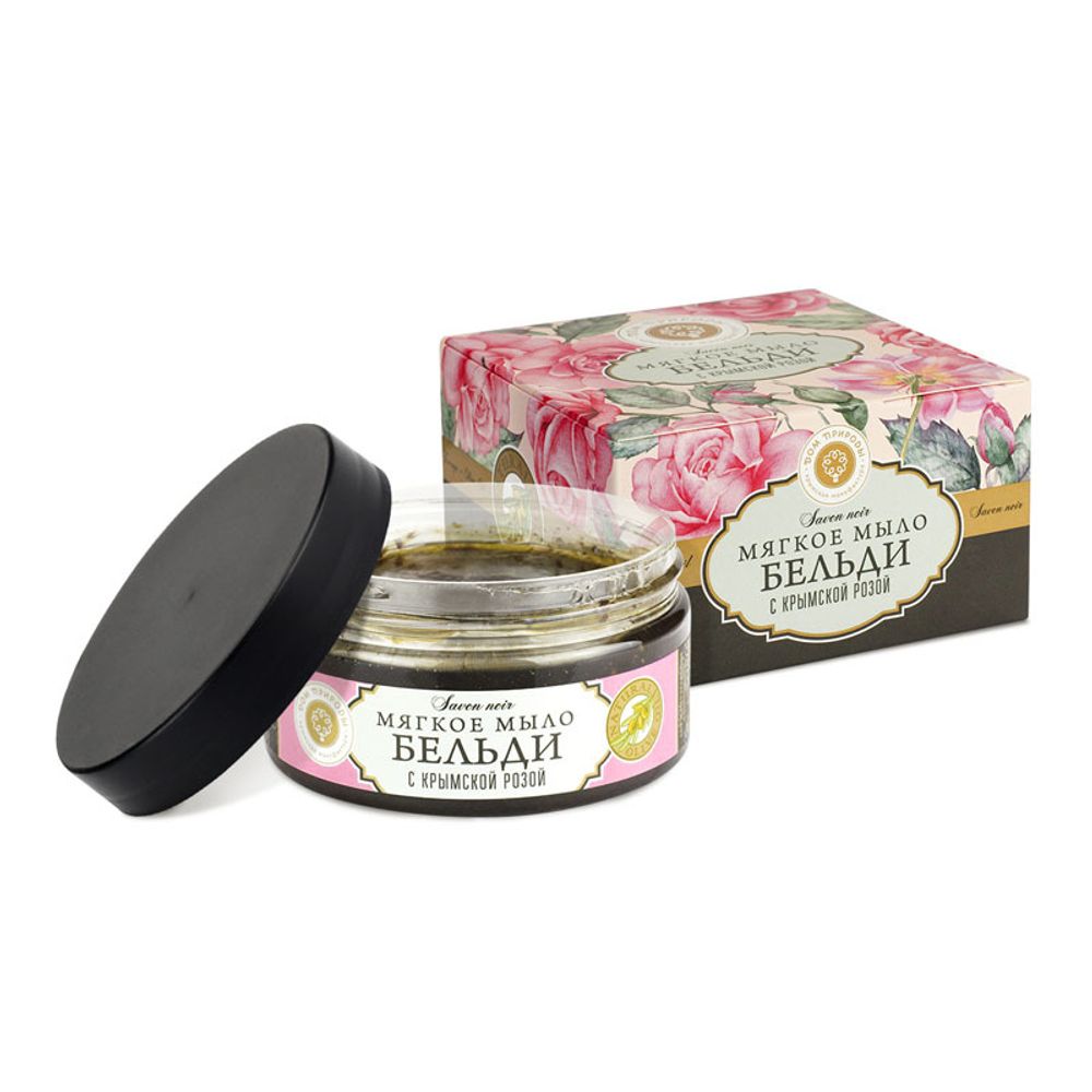 МЯГКОЕ МЫЛО БЕЛЬДИ С КРЫМСКОЙ РОЗОЙ