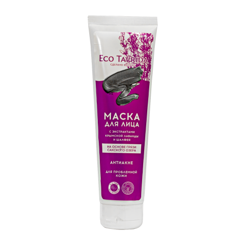 Маска для лица на основе Сакской грязи «Антиакне » для проблемной кожи 150 гр. ТМ Эко Таврида