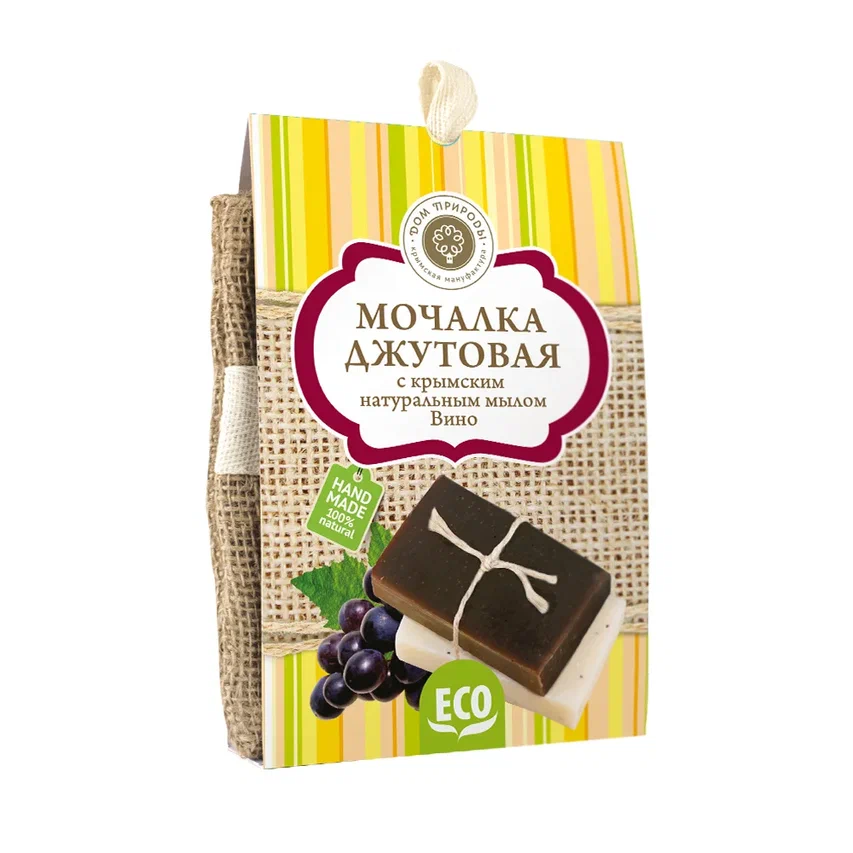 МОЧАЛКА ДЖУТОВАЯ С МЫЛОМ ВИНО