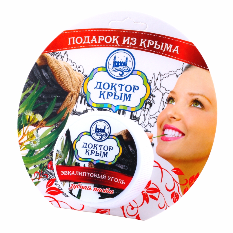 Зубная паста «Доктор Крым» Эвкалиптовый уголь