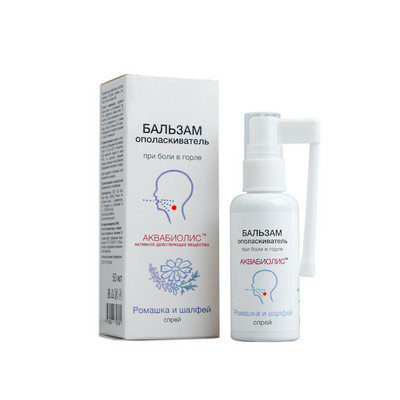 Бальзам-спрей ополаскиватель для горла "Ромашка и Шалфей"