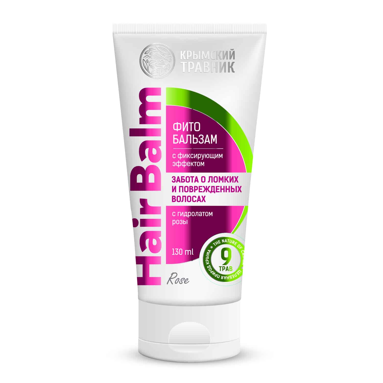Фитобальзам «ЗАБОТА О ЛОМКИХ И ПОВРЕЖДЕННЫХ» с гидролатом розы 130 мл