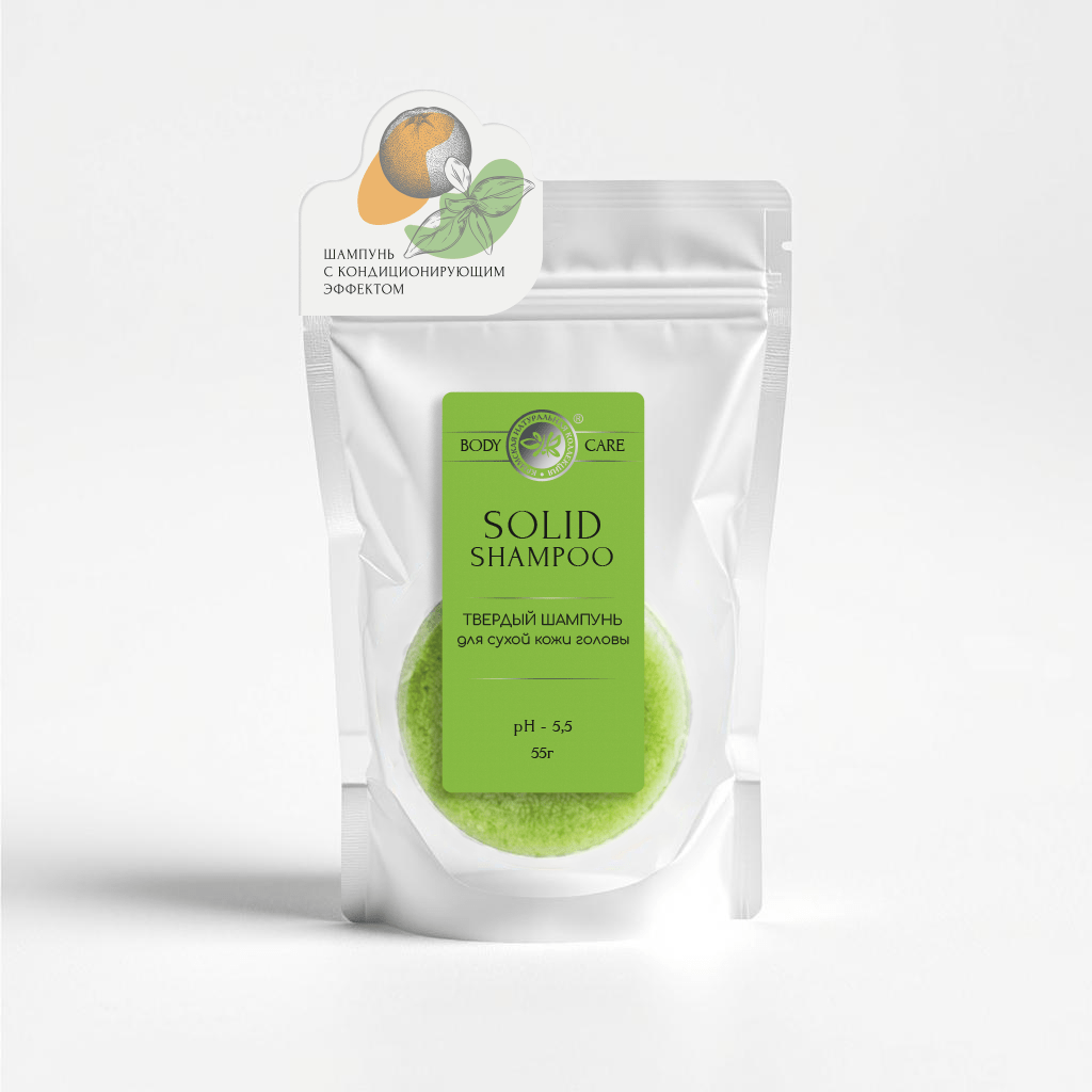 Твердый шампунь для сухой кожи головы