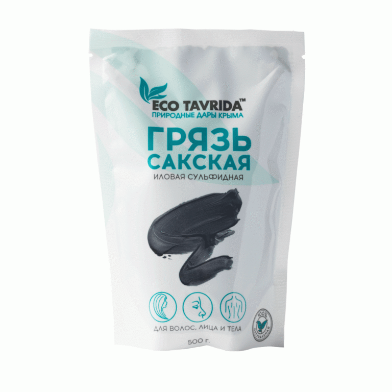 ГРЯЗЬ САКСКАЯ ИЛОВАЯ СУЛЬФИДНАЯ 500 ГР. ДЛЯ ЛИЦА ,ВОЛОС И ТЕЛА ЭКО ТАВРИДА
