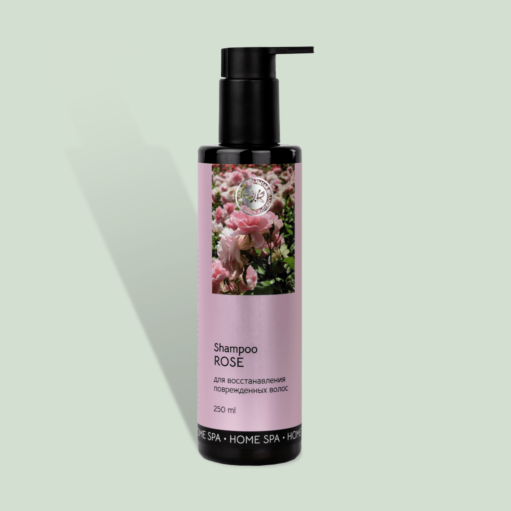 Шампунь Роза «Для восстановления поврежденных волос» HOME SPA