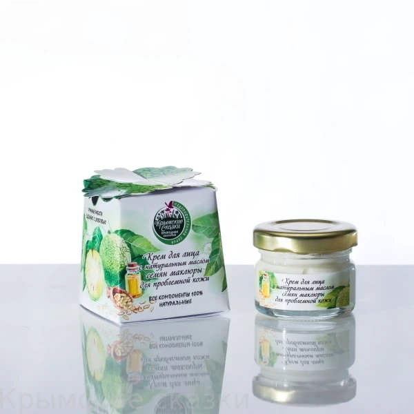 Крем ДЛЯ ПРОБЛЕМНОЙ КОЖИ ЛИЦА с натуральным маслом семян маклюры