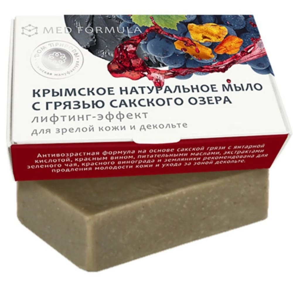 КРЫМСКОЕ НАТУРАЛЬНОЕ МЫЛО НА ОСНОВЕ ГРЯЗИ САКСКОГО ОЗЕРА «ЛИФТИНГ-ЭФФЕКТ»