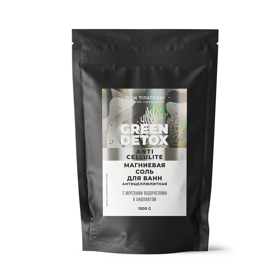 МАГНИЕВАЯ СОЛЬ ДЛЯ ВАНН АНТИЦЕЛЛЮЛИТНАЯ С МОРСКИМИ ВОДОРОСЛЯМИ И БИШОФИТОМ