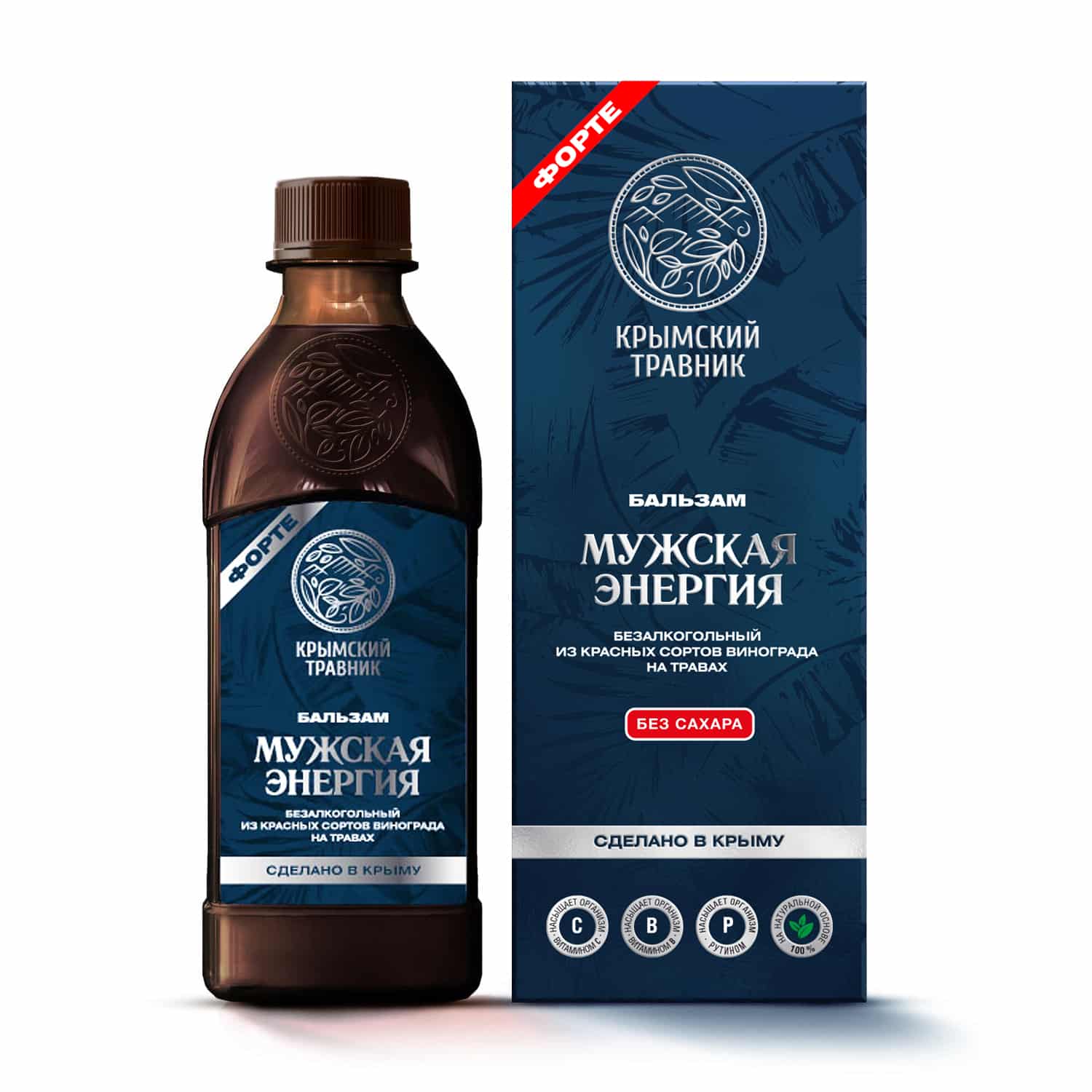 МУЖСКАЯ ЭНЕРГИЯ Бальзам безалкогольный на травах из красных сортов винограда