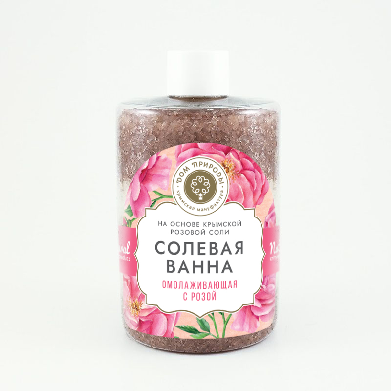 СОЛЕВАЯ ВАННА СМЯГЧАЮЩАЯ С ЛЕПЕСТКАМИ РОЗ