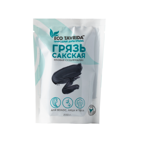 ГРЯЗЬ САКСКАЯ ИЛОВАЯ СУЛЬФИДНАЯ 200 ГР. ДЛЯ ЛИЦА ,ВОЛОС И ТЕЛА ЭКО ТАВРИДА