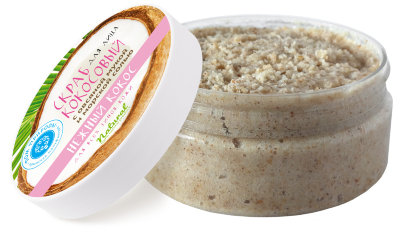 Скраб для лица Нежный кокос для всех типов кожи кокосовый,