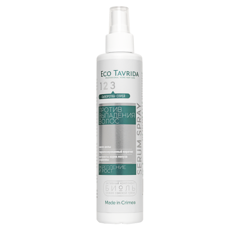 Сыворотка спрей Укрепление и рост против выпадения волос несмываемая 200 мл