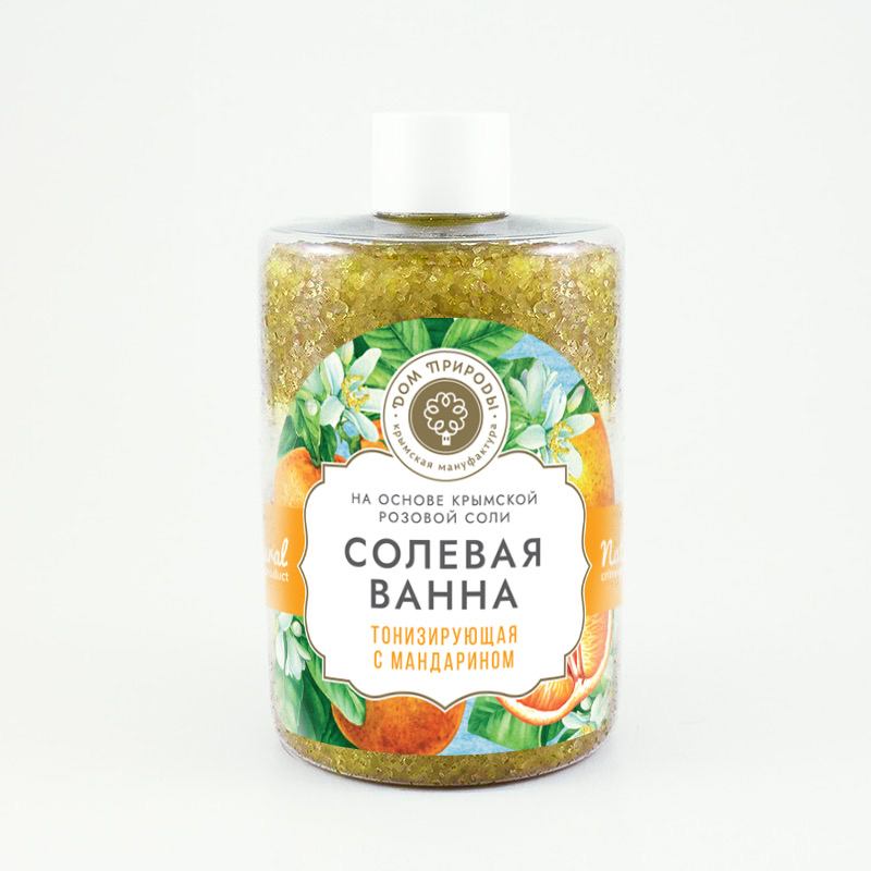СОЛЕВАЯ ВАННА ТОНИЗИРУЮЩАЯ С МАНДАРИНОМ