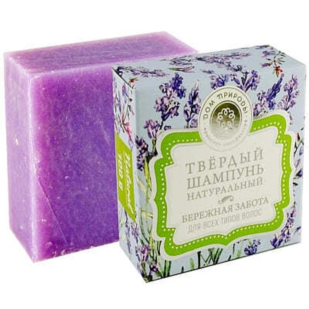  Твердое натуральное мыло-шампунь "Бережная забота"