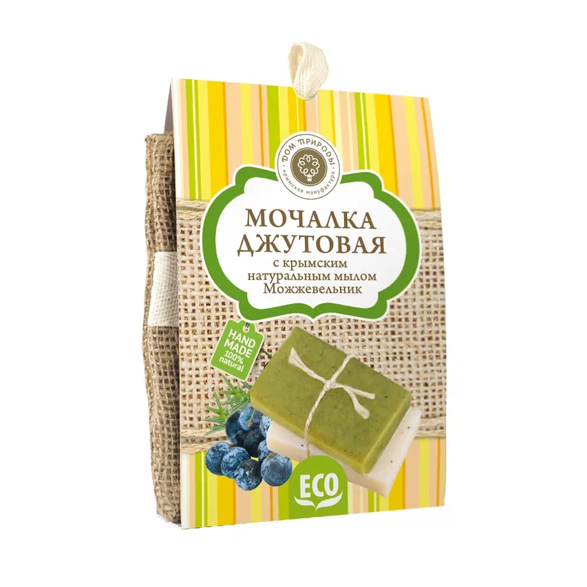 МОЧАЛКА ДЖУТОВАЯ С МЫЛОМ МОЖЖЕВЕЛЬНИК